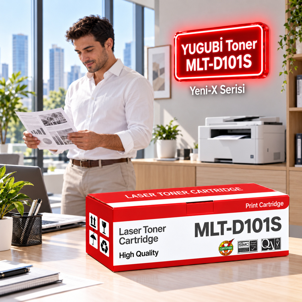 Samsung MLT-D101S Çipsiz Muadil Toner 1.5K