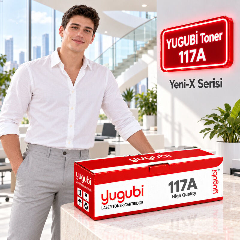 HP Color Laser MFP 178nw Uyumlu 117A W2070A Siyah Muadil Toner 1K kadınlı ana ürün görseli