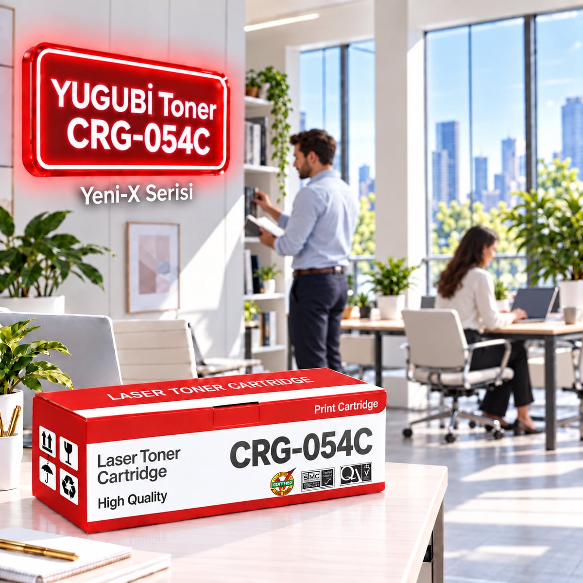 Canon CRG-054C Mavi Muadil Toner 1.3K