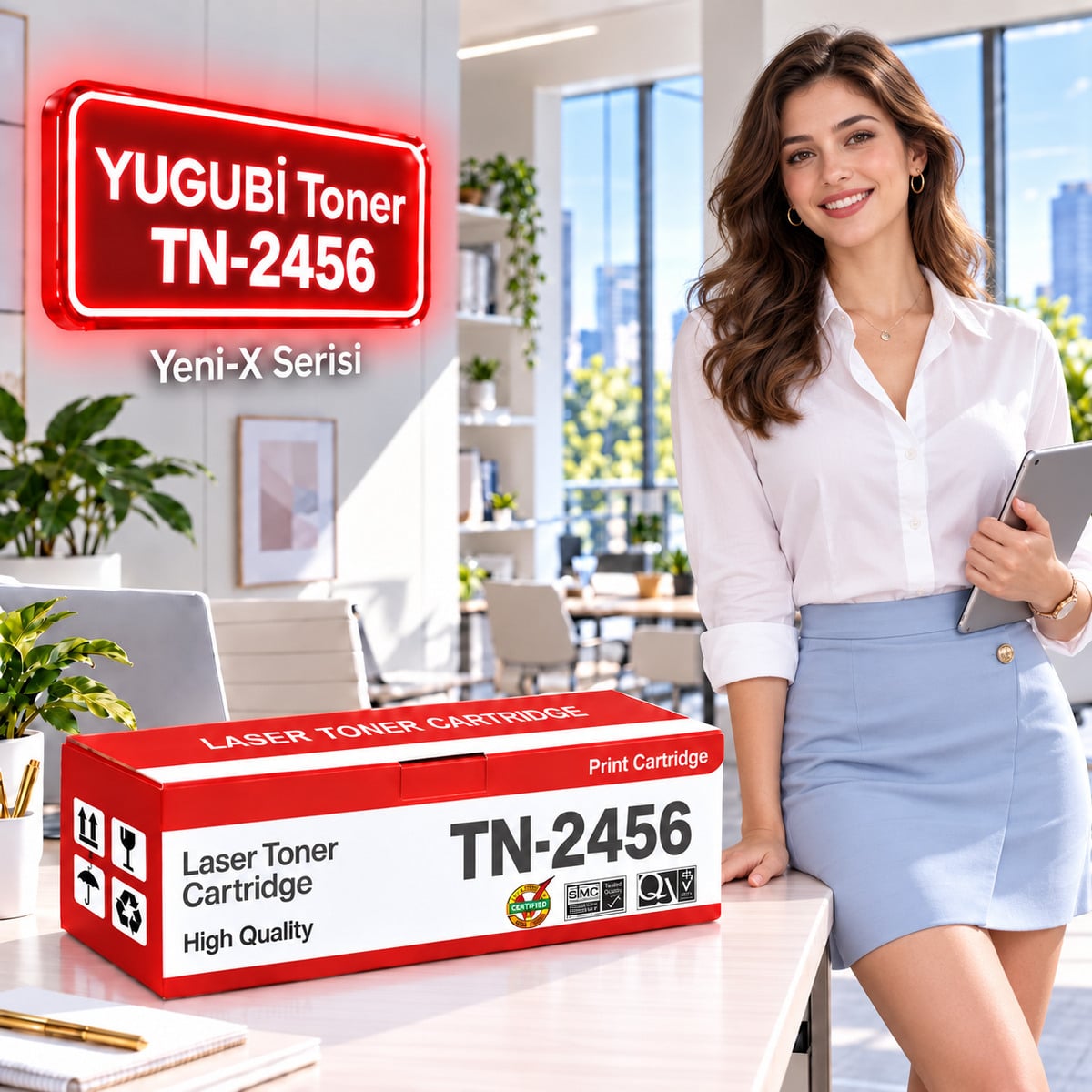 Brother TN-2456 Muadil Toner 3K
