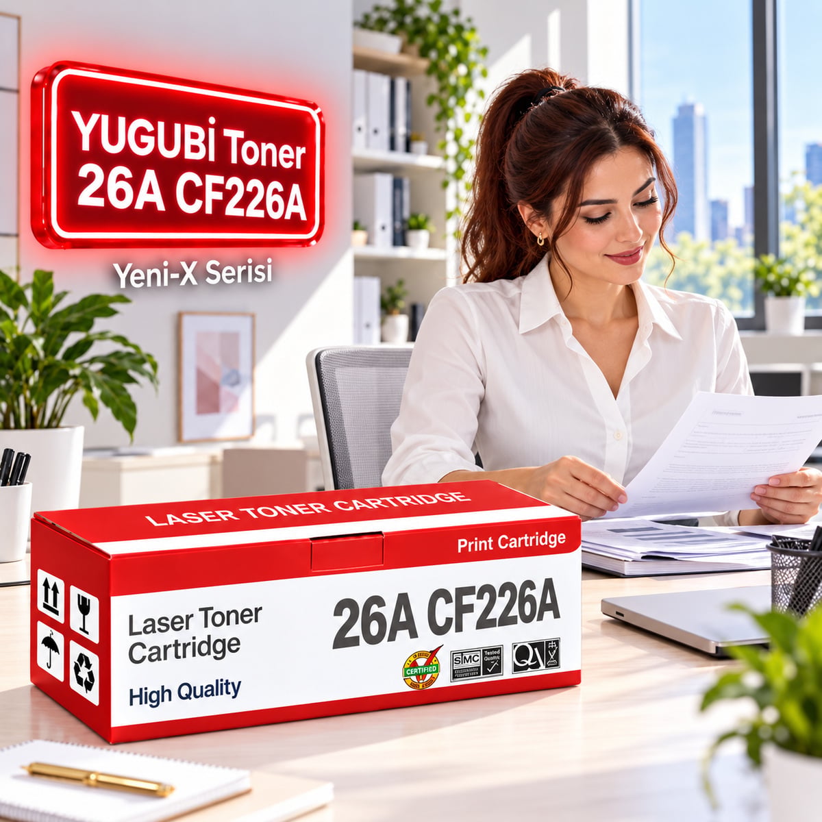 HP 26A CF226A Muadil Toner 3K