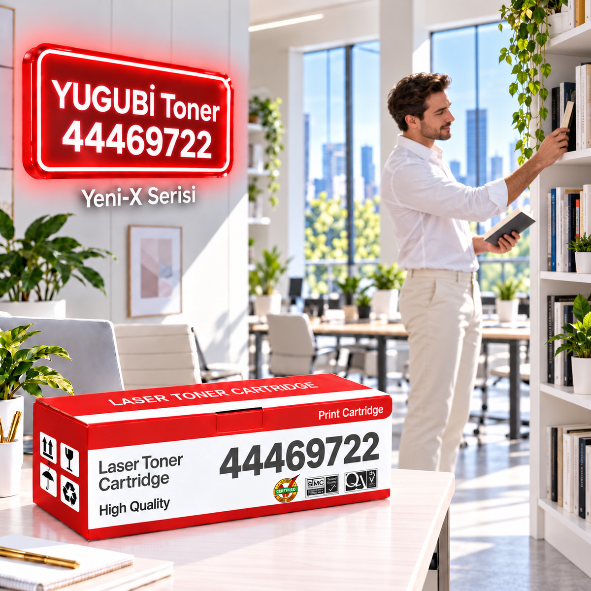 OKI C310 44469722 Sarı Muadil Toner 2.5K
