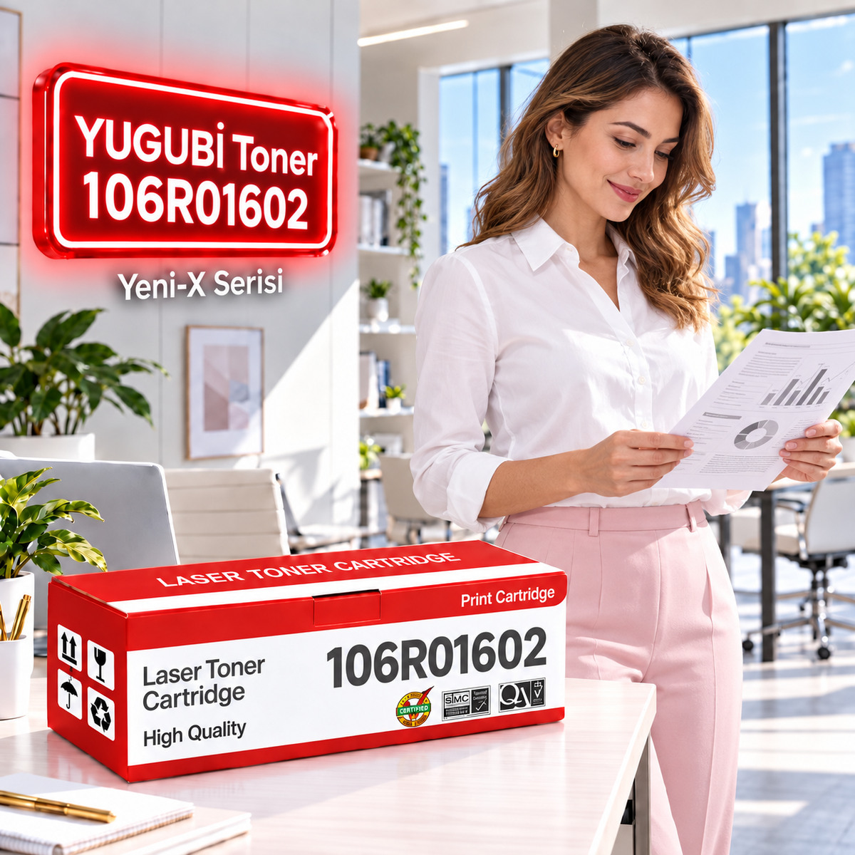 Xerox 6505 106R01602 Kırmızı Muadil Toner 2.5K