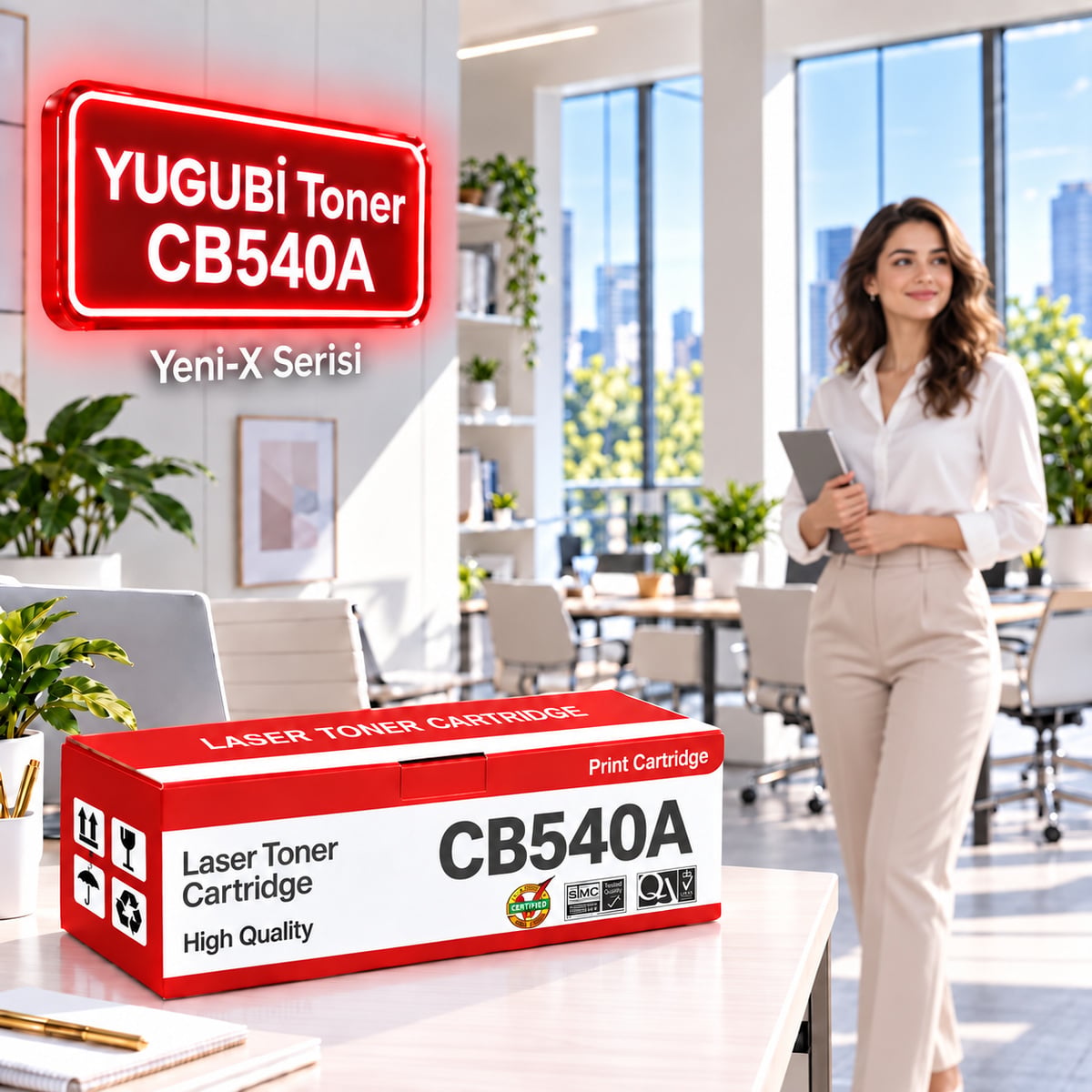Hp Cb540A Siyah Muadil Toner 2.3K