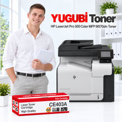 HP LaserJet Pro 500 Color MFP M570dn CE403A kırmızı muadil toner