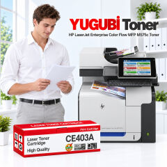 HP LaserJet Enterprise Color Flow MFP M575c CE403A kırmızı muadil toner