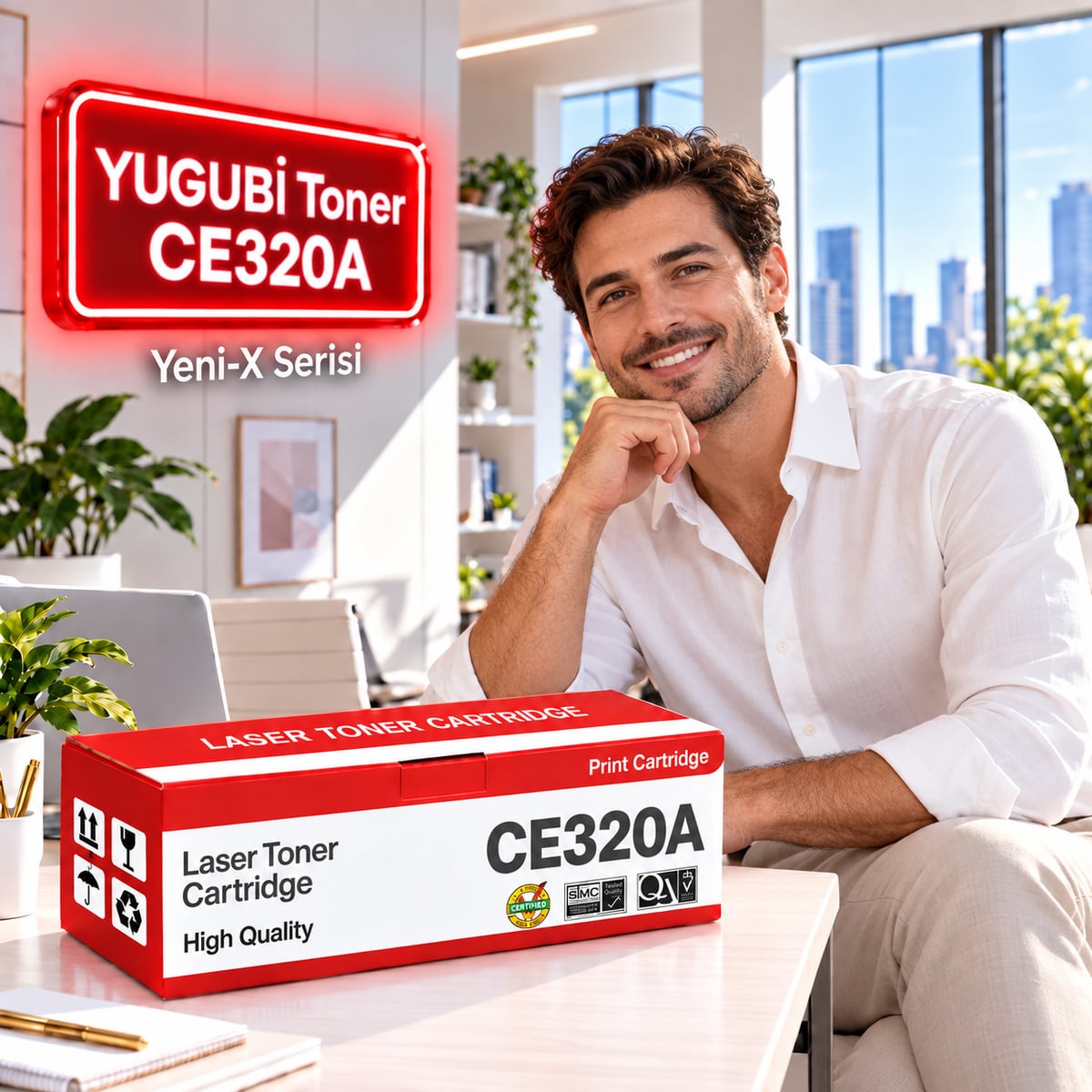 Hp Ce320A Siyah Muadil Toner 2.3K