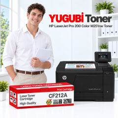 HP LaserJet Pro 200 Color M251nw CF212A sarı muadil toner
