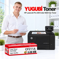 HP LaserJet Pro 200 Color M251nw CF211A 131A mavi muadil toner