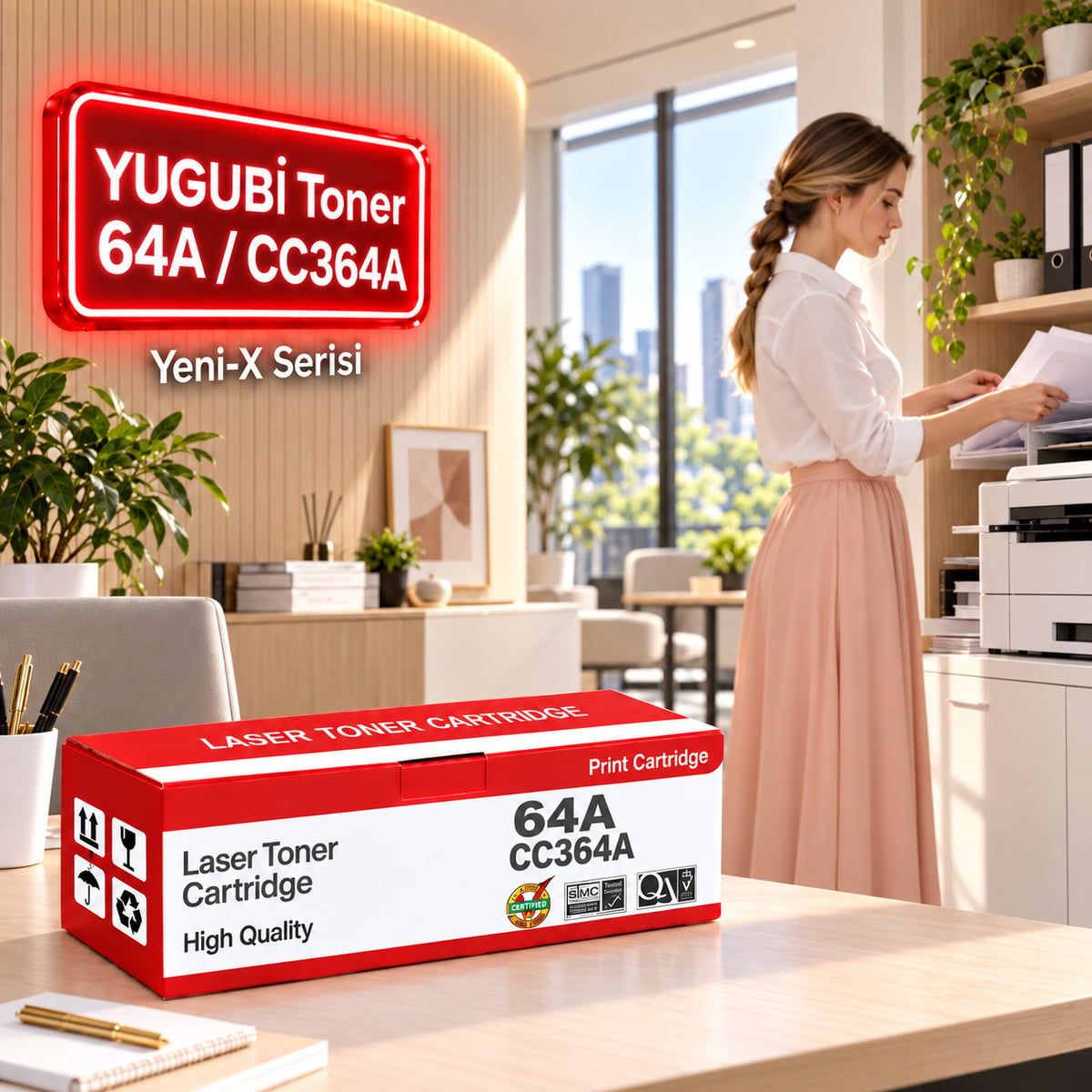 HP 64A CC364A Muadil Toner 10K