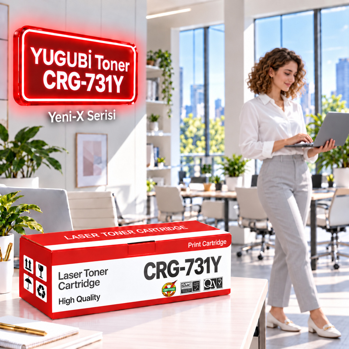 Canon Crg-731Y Sarı Muadil Toner 1.5K