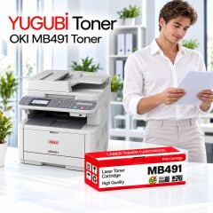 OKI MB491 Siyah Muadil Toner 4K