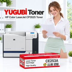 HP Color LaserJet CP3525 CE253A 504A kırmızı muadil toner