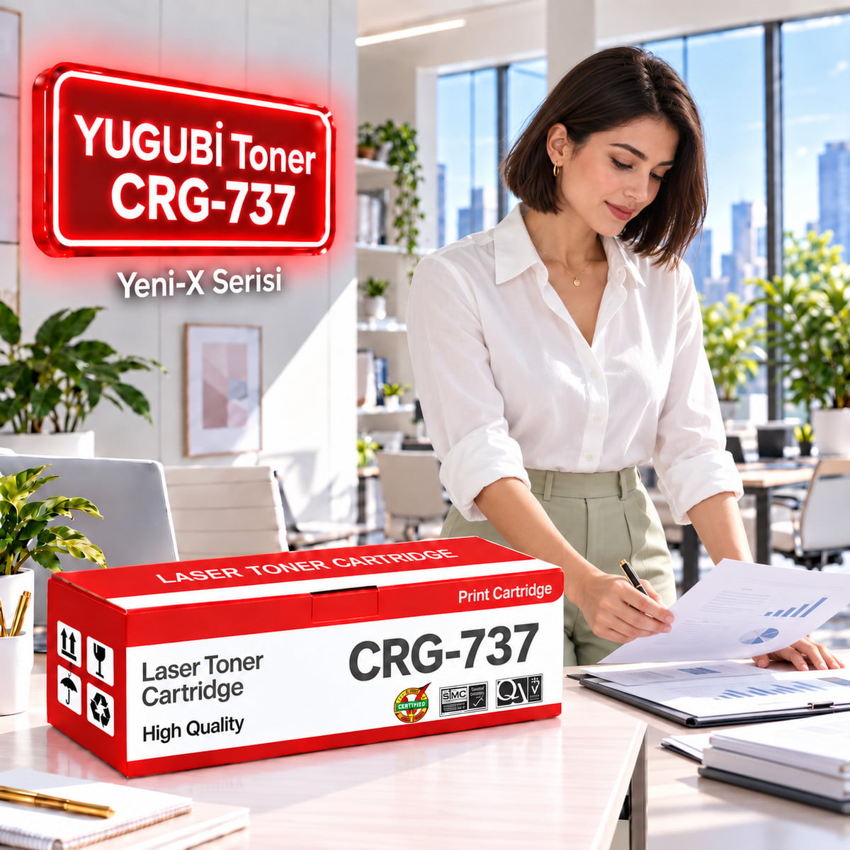 Canon CRG-737 Muadil Toner 1.6K
