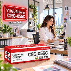 Canon CRG-055C Çipsiz Mavi Muadil Toner 2.1K