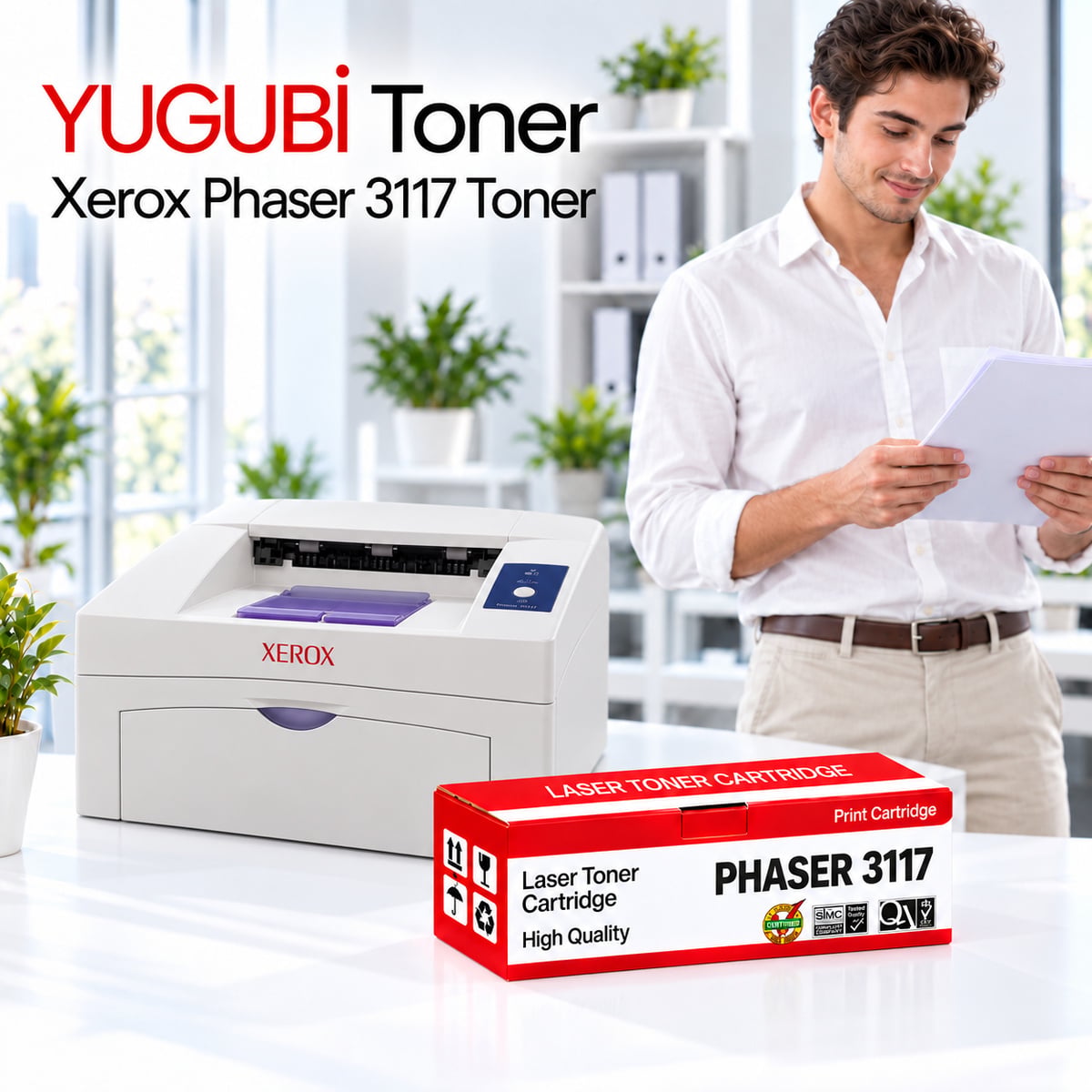 Xerox Phaser 3117 Muadil Toner 3K