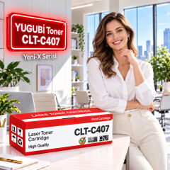 Samsung CLT-C407 Mavi Muadil Toner 1K