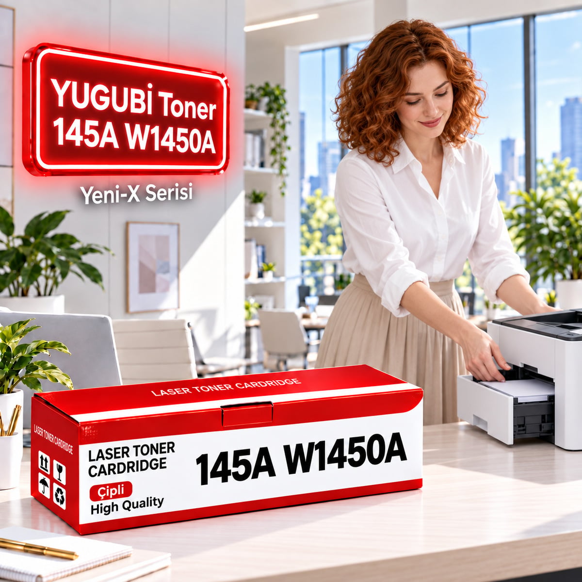 HP 145A W1450A Çipli Muadil Toner 1.7K