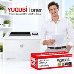 HP Color LaserJet Pro M454nw 415A W2030A Çipsiz Siyah Muadil Toner