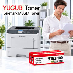 Lexmark MS617 51B2H00 Muadil Toner 8.5K