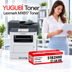 Lexmark MX617 51B2H00 Muadil Toner 8.5K