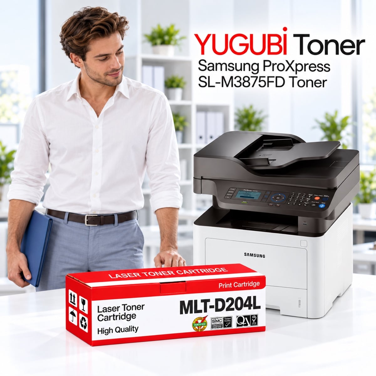 Samsung ProXpress SL-M3875FD MLT-D204L Muadil Toner 5K