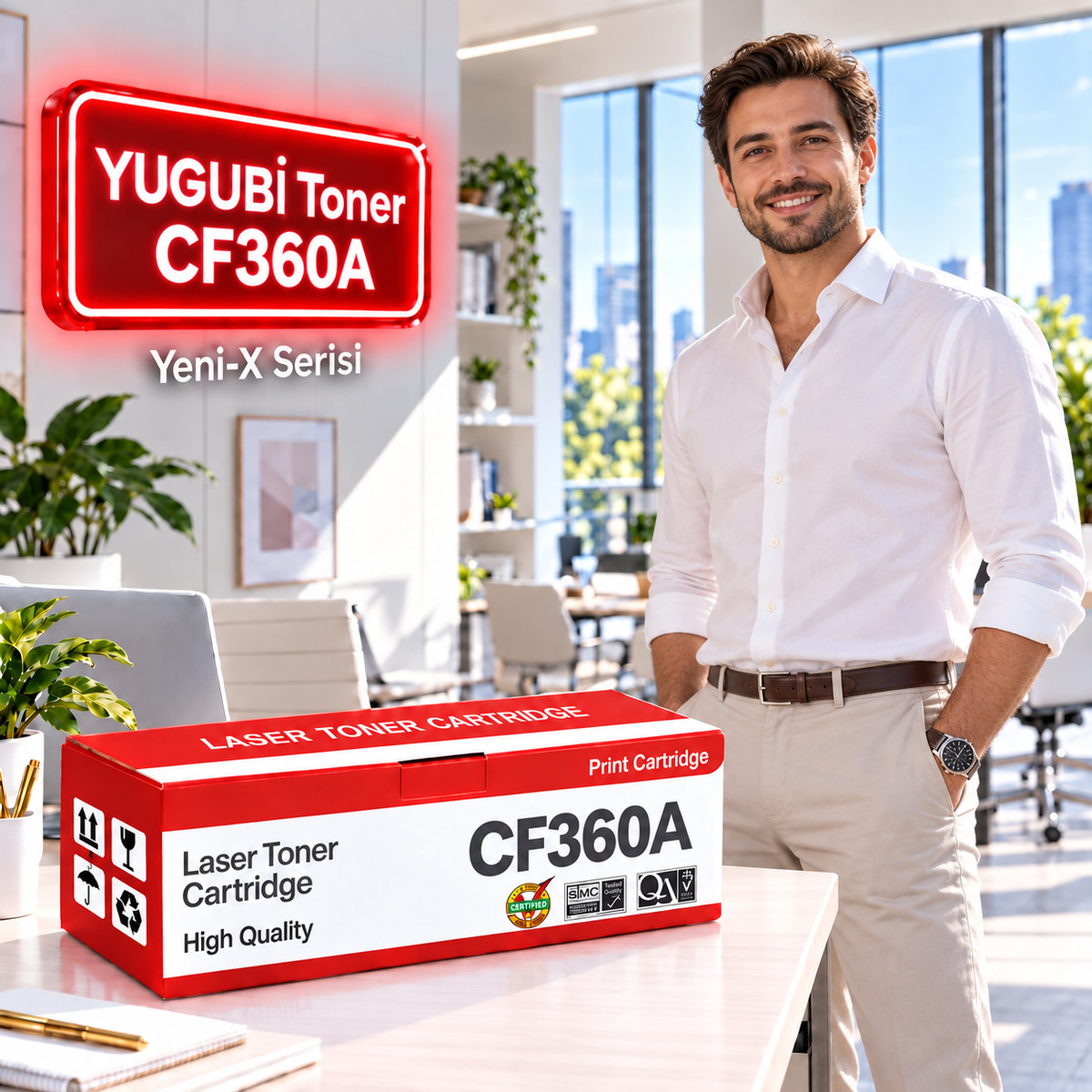 HP CF360A Çipli Siyah Muadil Toner 6K