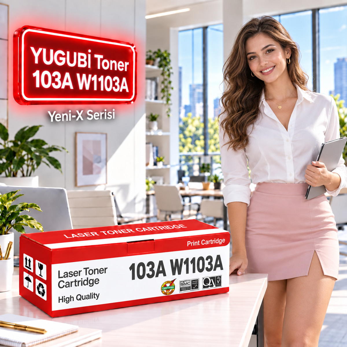 HP 103A W1103A Neverstop Muadil Toner 2.5K