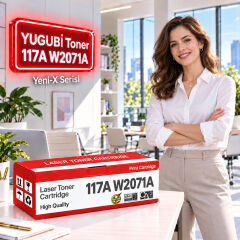 HP 117A W2071A Çipli Mavi Muadil Toner 0.7K
