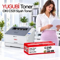 OKI C531 C310 Siyah Muadil Toner 3.5K