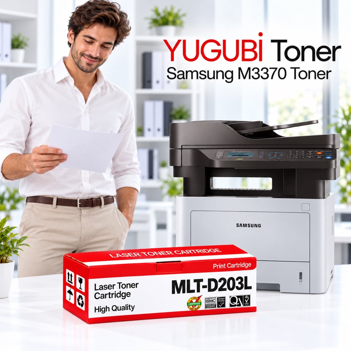 Samsung M3370 MLT-D203L Muadil Toner 5K