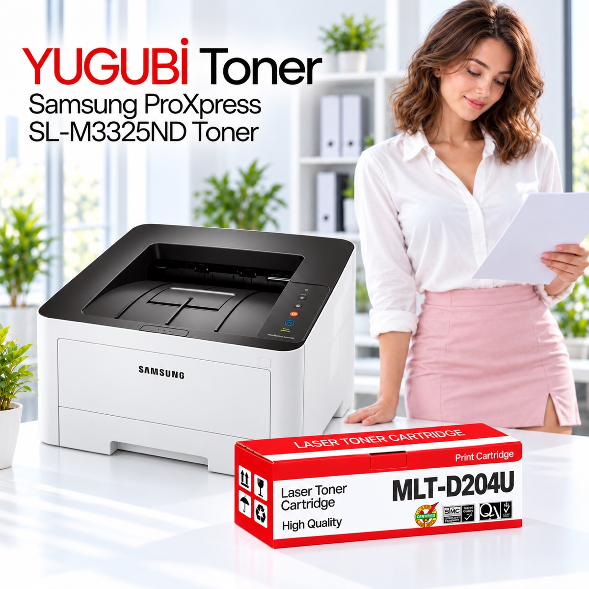 Samsung ProXpress SL-M3325ND MLT-D204U Muadil Toner 15K