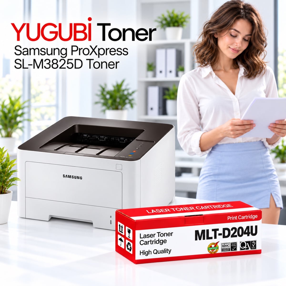 Samsung ProXpress SL-M3825D MLT-D204U Muadil Toner 15K
