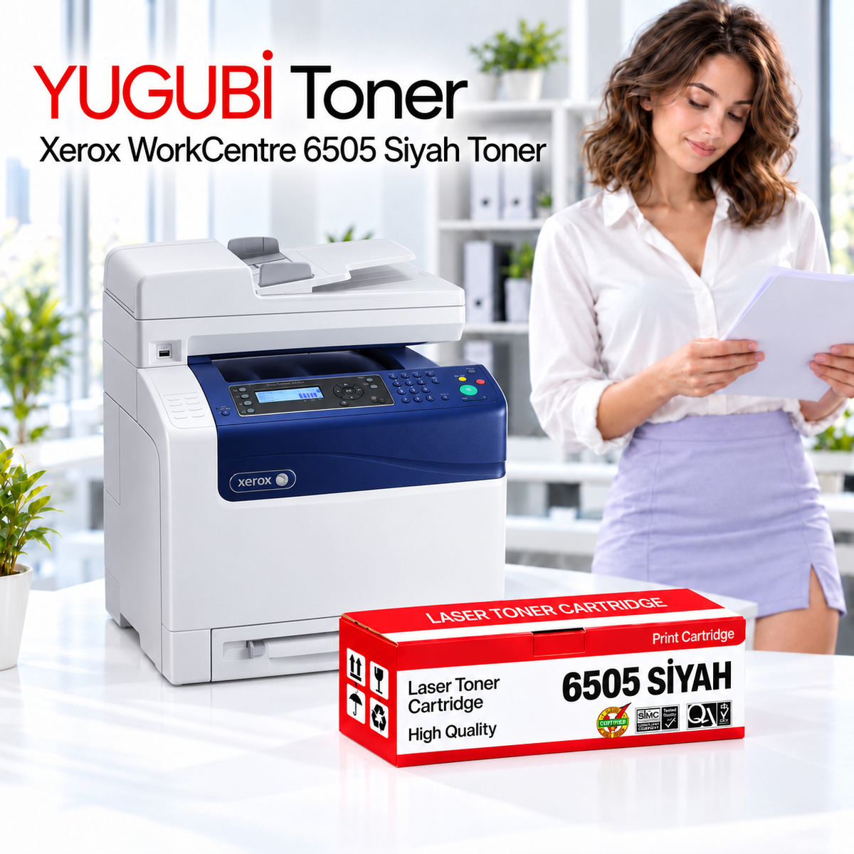 Xerox WorkCentre 6505 Siyah Muadil Toner 3K