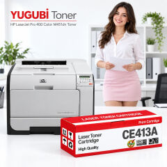 HP LaserJet Pro 400 Color M451dn CE413A Kırmızı Muadil Toner