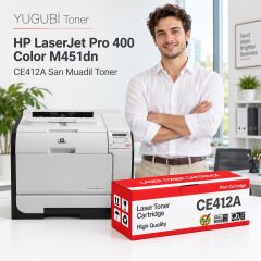 HP LaserJet Pro 400 Color M451dn CE412A Sarı Muadil Toner 2.8K