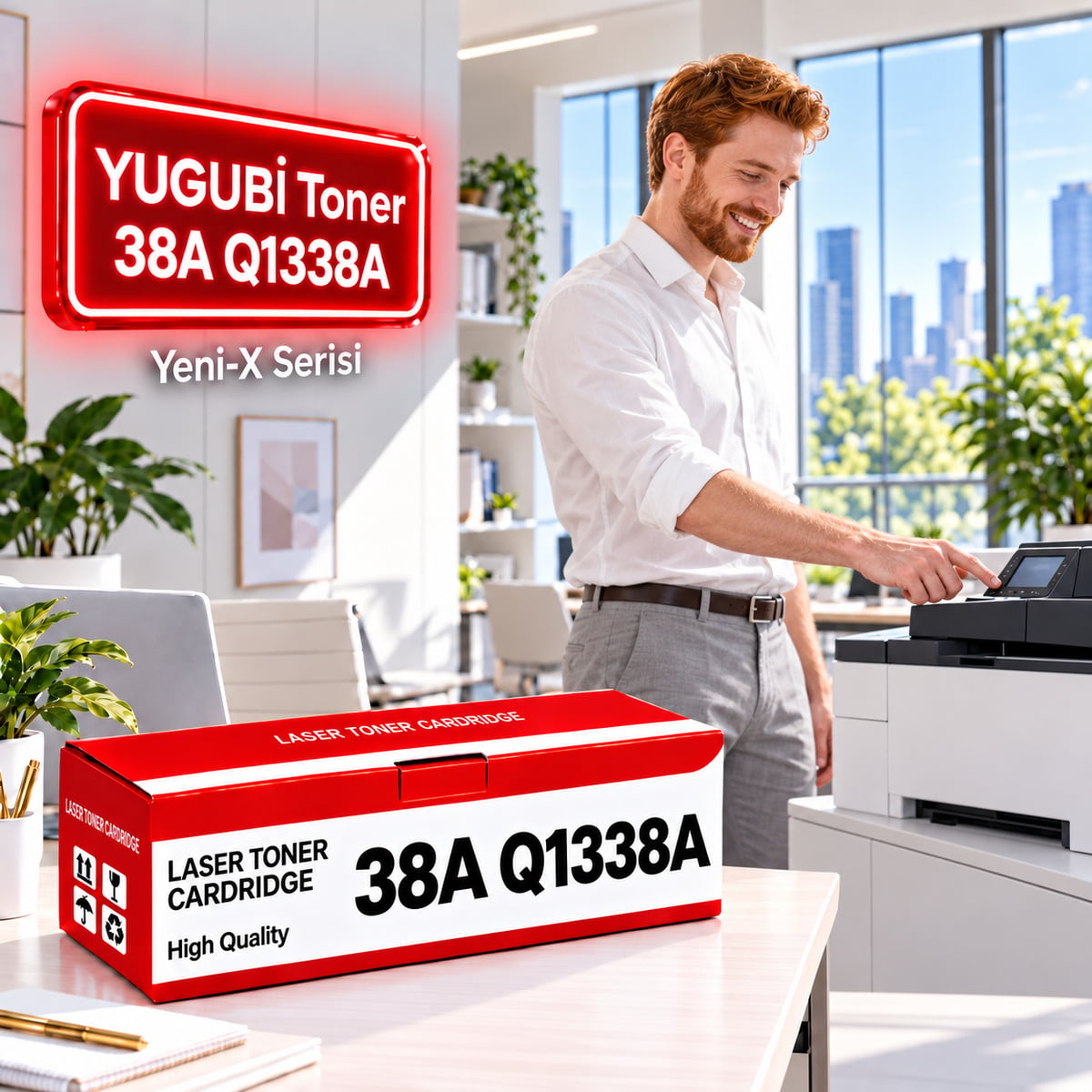 HP 38A Q1338A Muadil Toner 12K