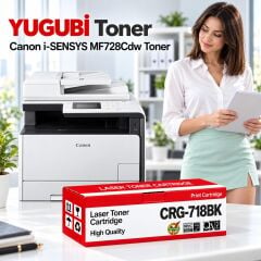 Canon i-SENSYS MF728Cdw CRG-718BK Siyah Muadil Toner 3.5K