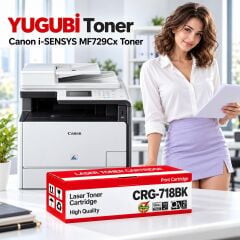 Canon i-SENSYS MF729Cx CRG-718BK Siyah Muadil Toner 3.5K
