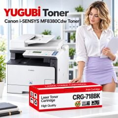 Canon i-SENSYS MF8380Cdw CRG-718BK Siyah Muadil Toner 3.5K