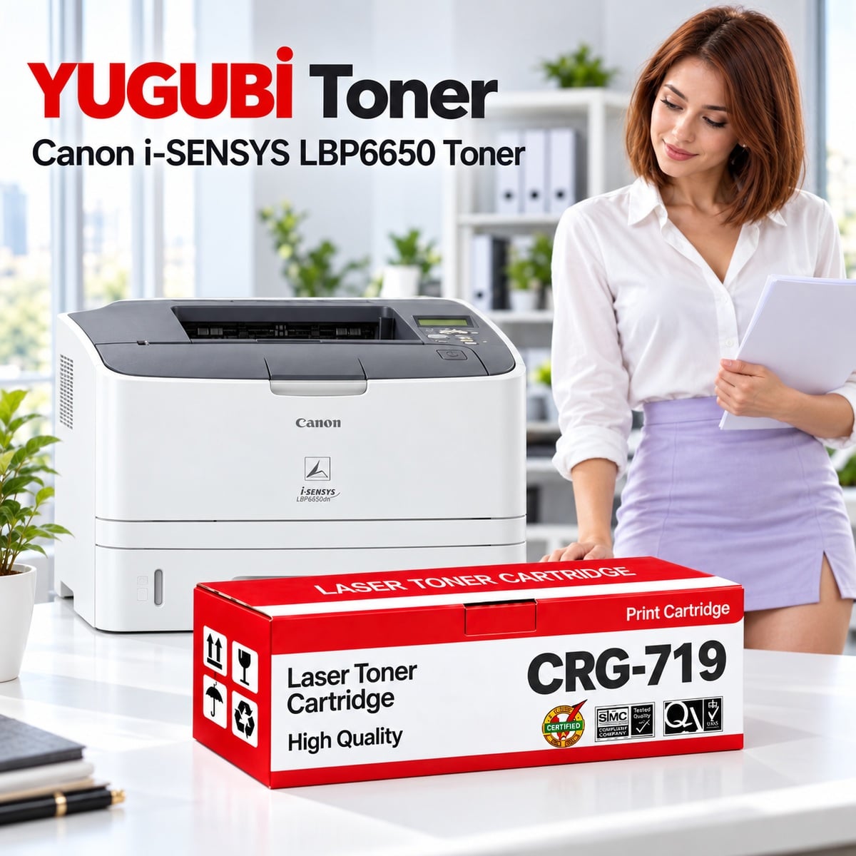Canon i-SENSYS LBP6650 CRG-719 Siyah Muadil Toner 2.1K