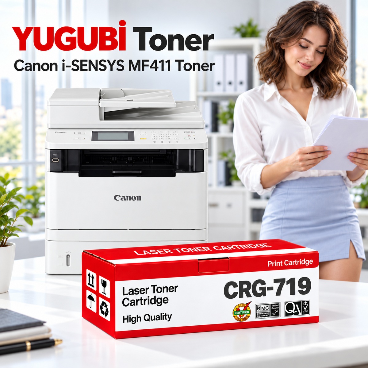 Canon i-SENSYS MF411 CRG-719 Siyah Muadil Toner 2.1K