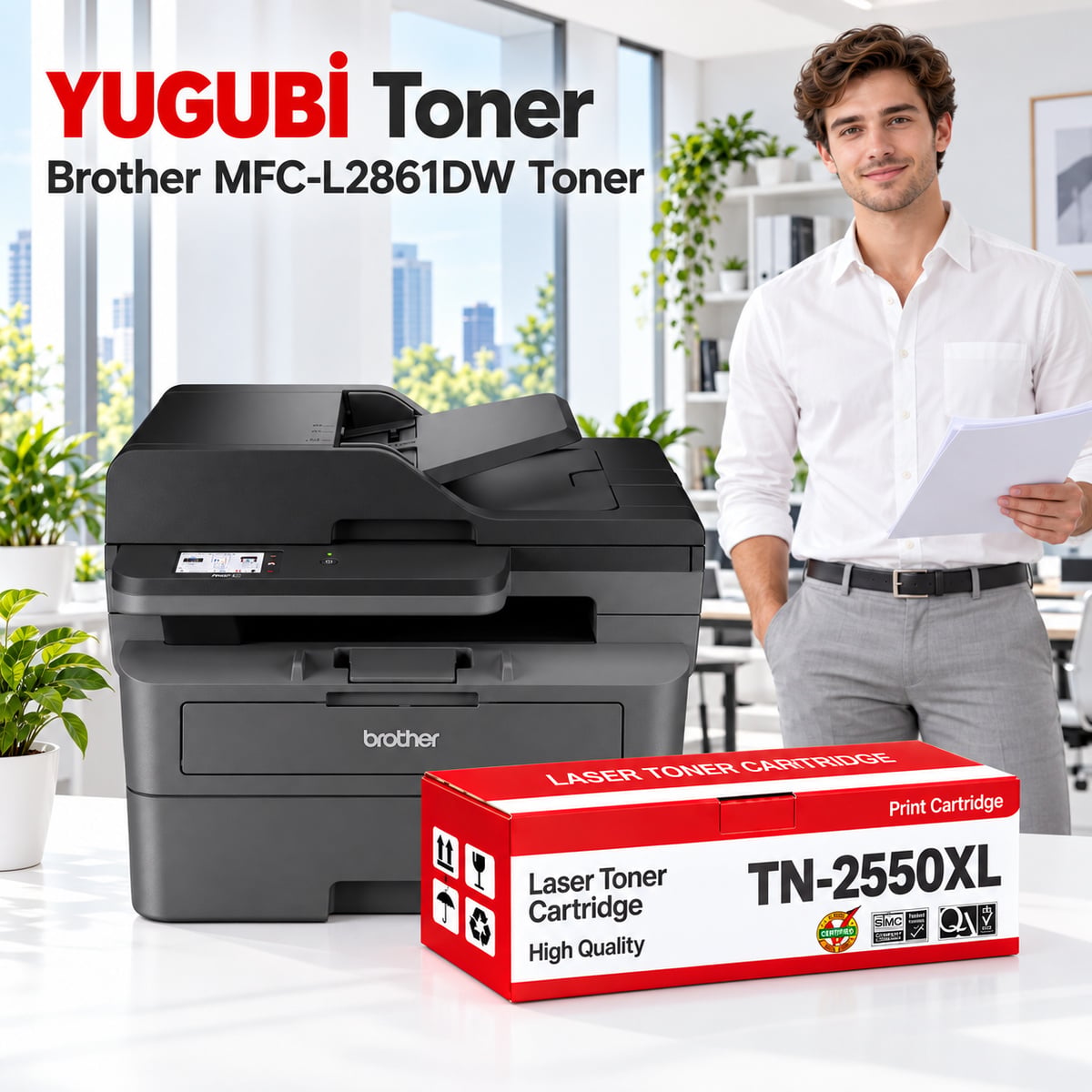 Brother MFC-L2861DW Muadil Toner