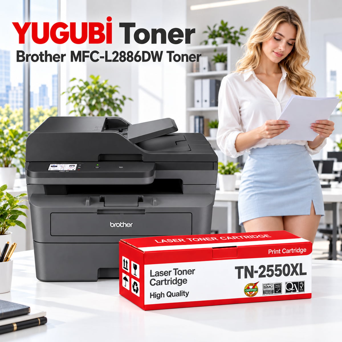Brother MFC-L2886DW Muadil Toner
