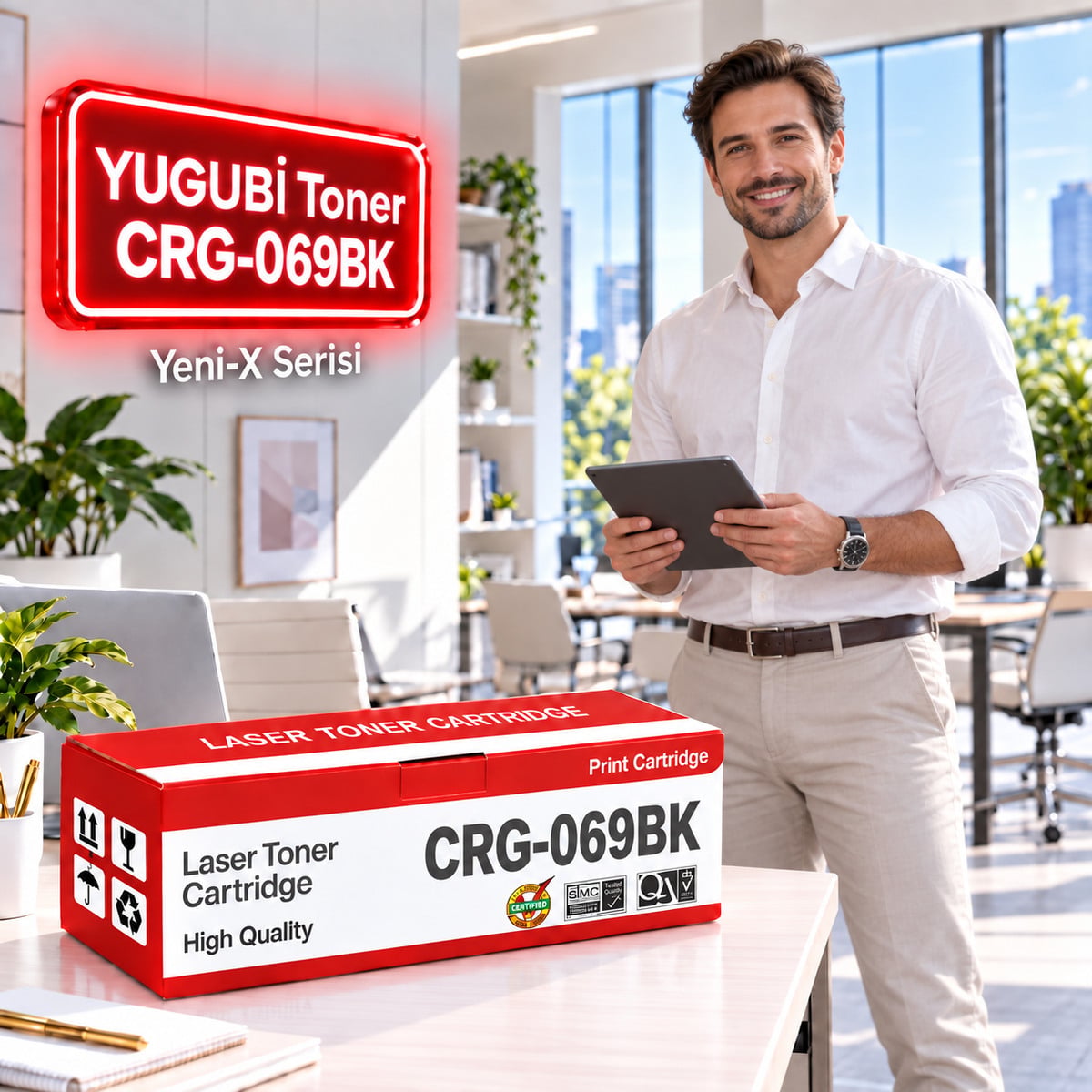 Canon CRG-069BK Siyah Muadil Toner 2.1K