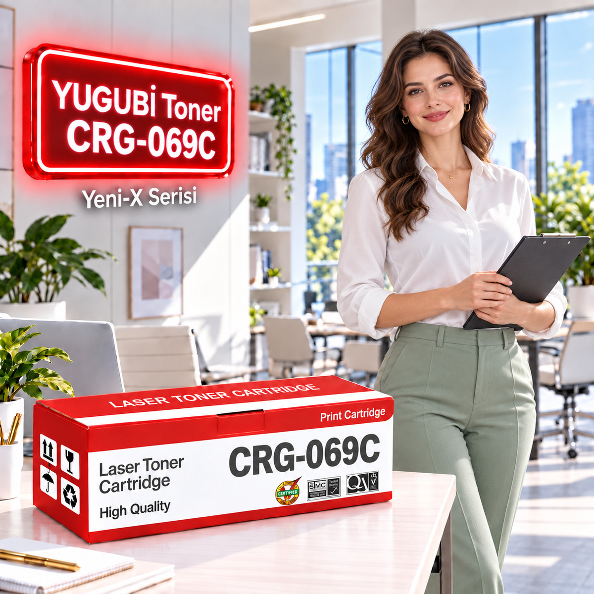 Canon CRG-069C Mavi Muadil Toner 1.9K