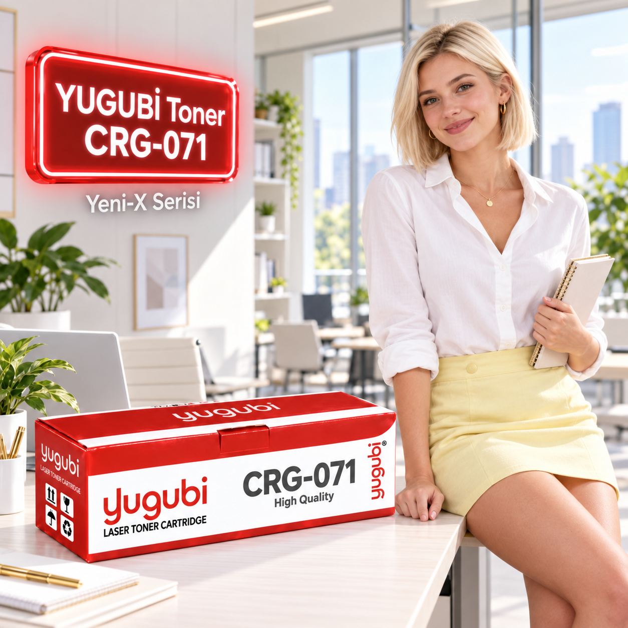 Canon CRG-071 Çipli Muadil Toner 1.2K