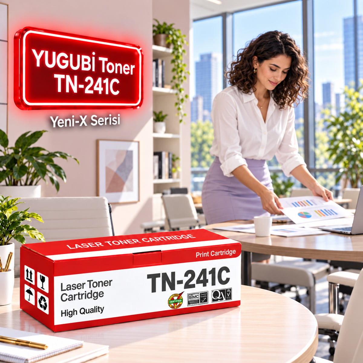 Brother TN-241C Mavi Muadil Toner 2.2K