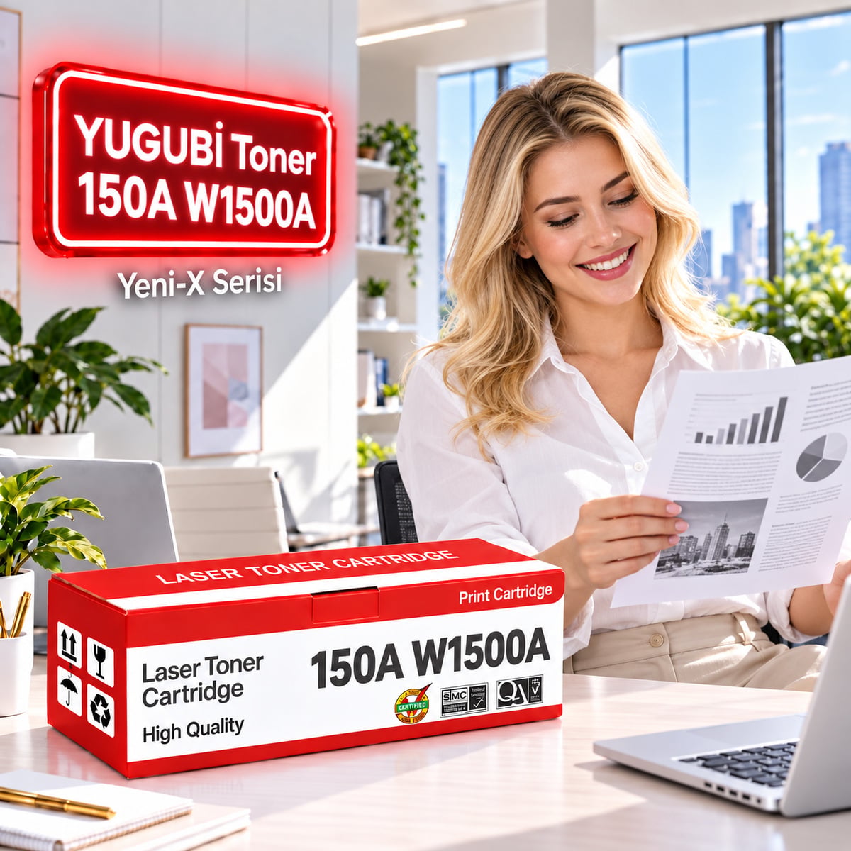 HP 150A W1500A Çipli Muadil Toner 0.975K