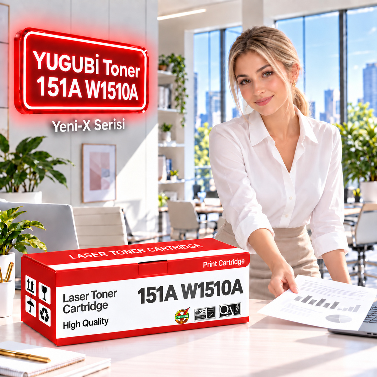 HP 151A W1510A Muadil Toner 3.05K